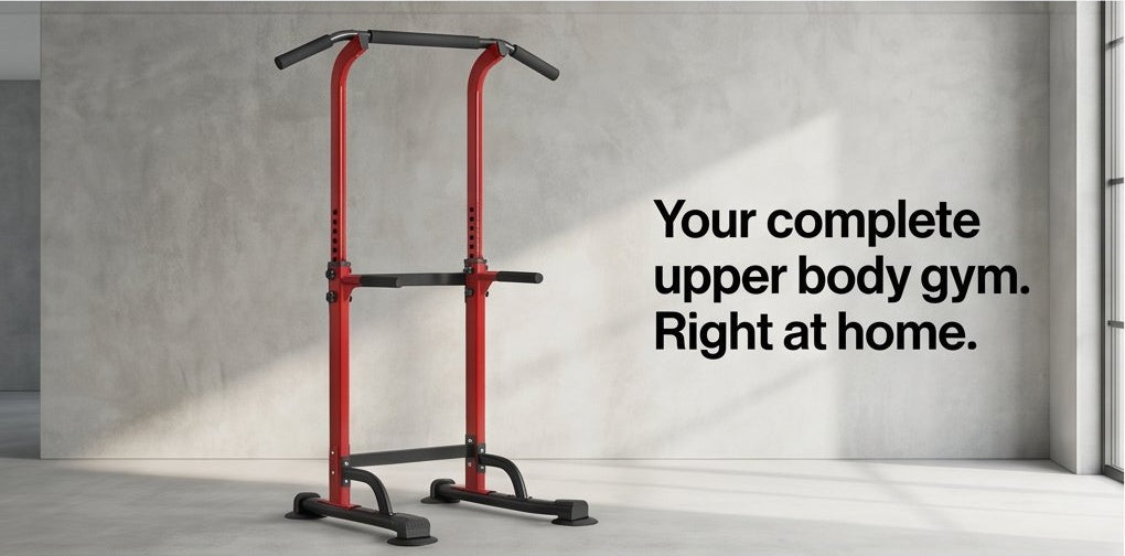 NATICORE Fitness Power Tower – Adjustable Pull-Up & Dip Bar