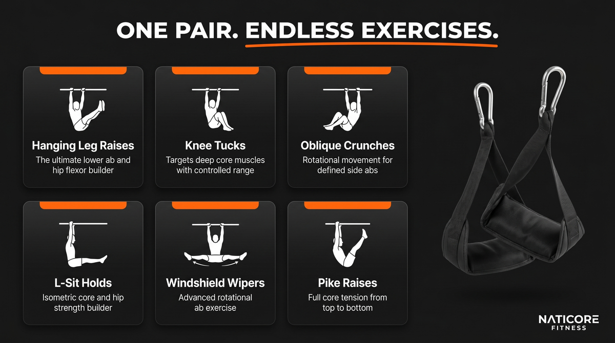 NATICORE Ab Sling Straps