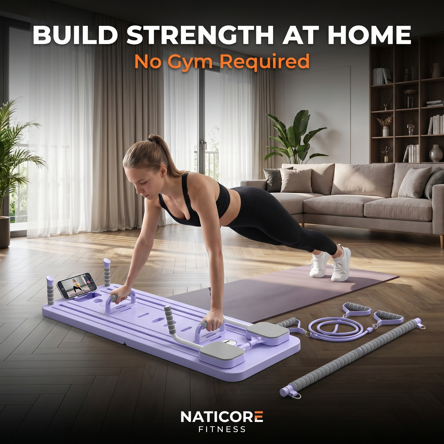 NATICORE Fitness Ultimate Foldable Gym Board