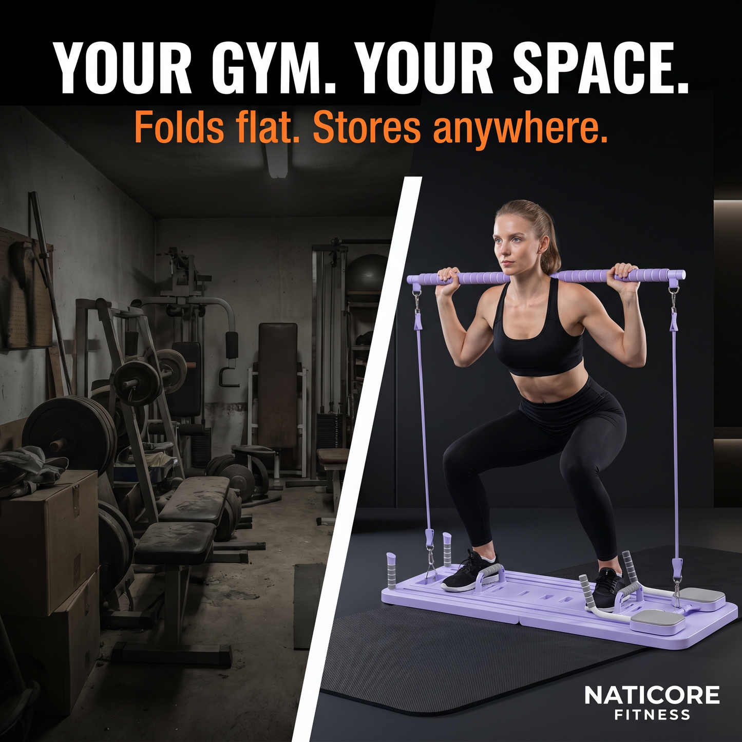 NATICORE Fitness Ultimate Foldable Gym Board