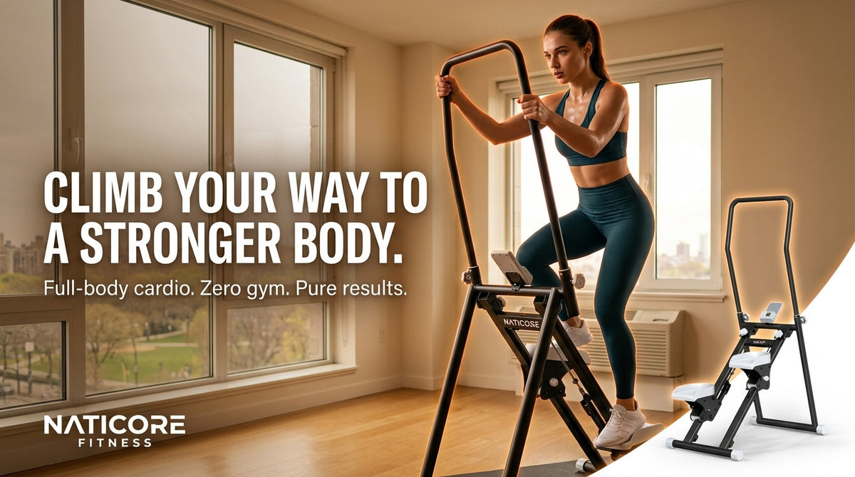 NATICORE ClimbFit Stair Stepper — Folding Climber