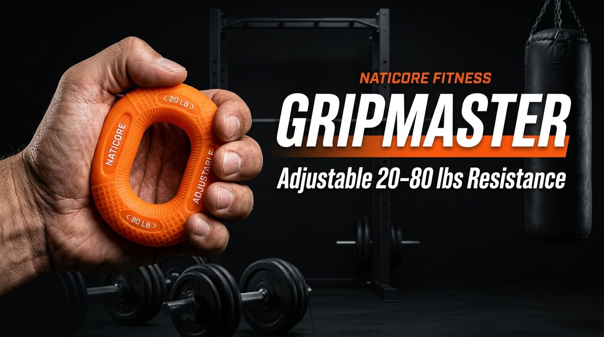 NATICORE Fitness GripMaster Adjustable Hand & Forearm Trainer