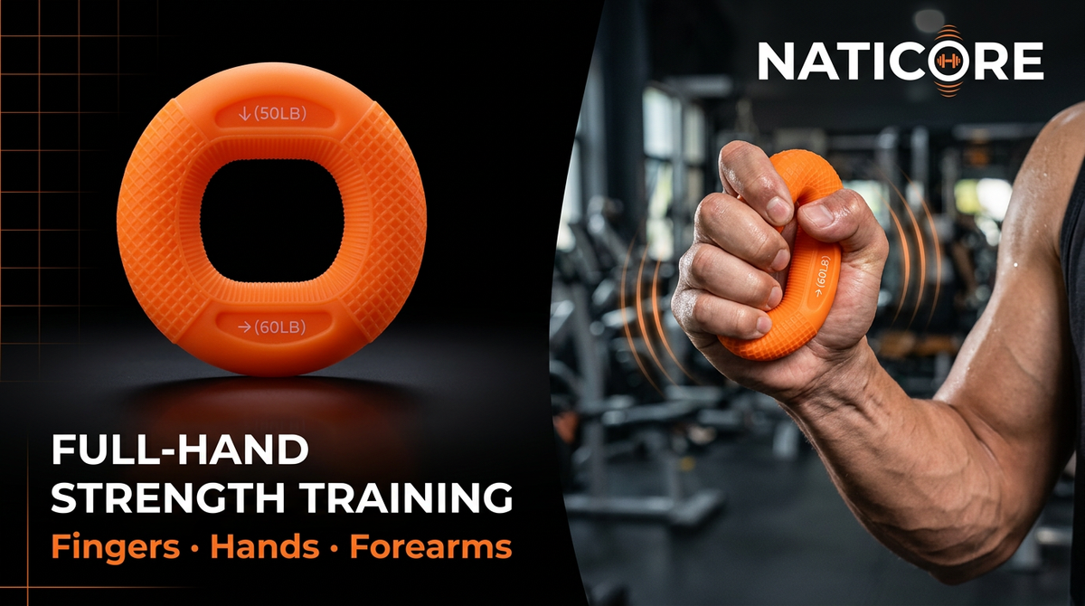 NATICORE Fitness GripMaster Adjustable Hand & Forearm Trainer