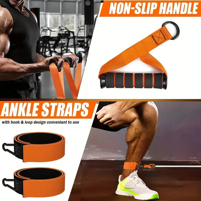 NATICORE Heavy-Duty Resistance Band Set