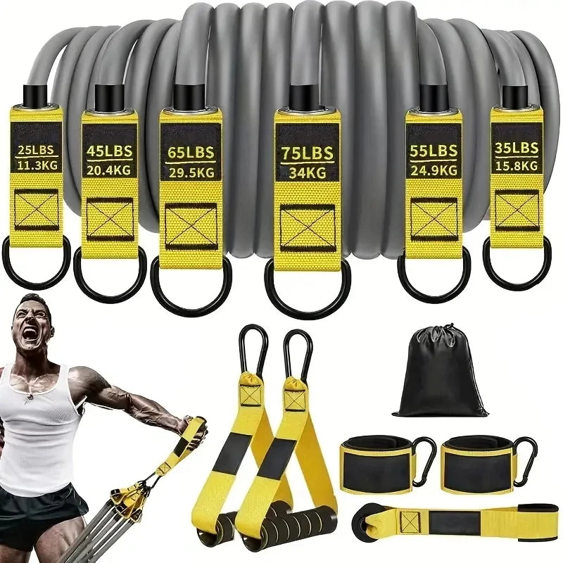 NATICORE Heavy-Duty Resistance Band Set