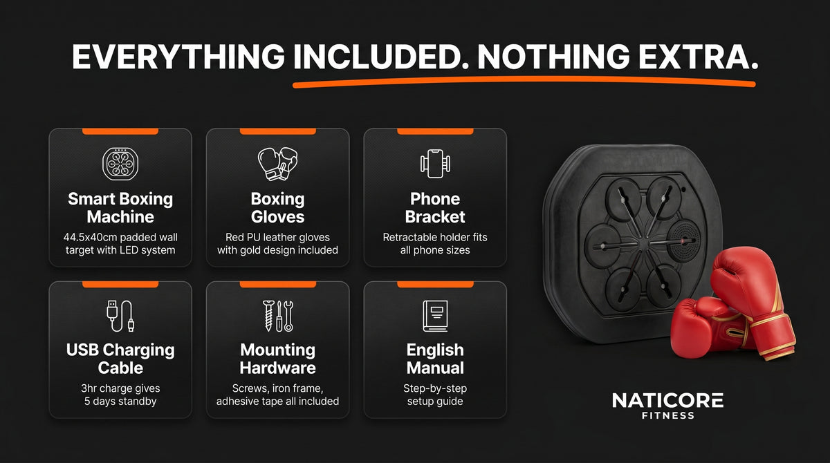 Smart Music Boxing Machine 160 LED Maitubox App | NATICORE