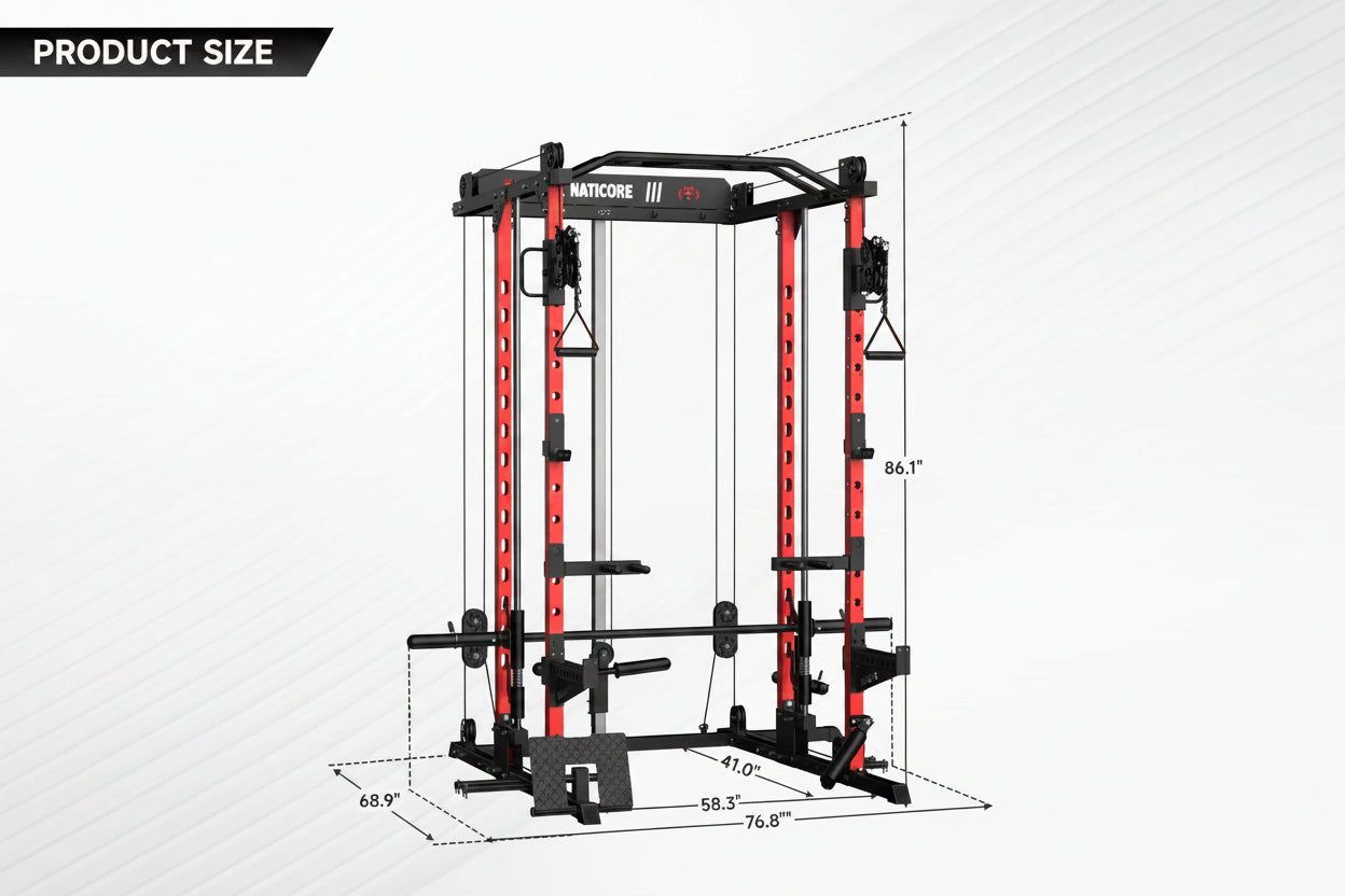 NATICORE  M2D Brute All-In-One Smith Machine Home Gym