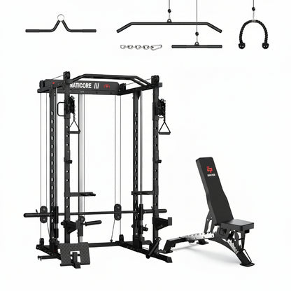 NATICORE  M2D Brute All-In-One Smith Machine Home Gym