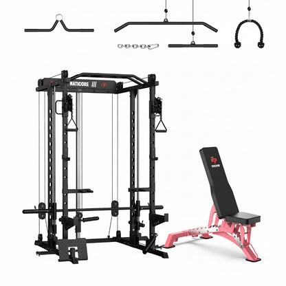 NATICORE  M2D Brute All-In-One Smith Machine Home Gym
