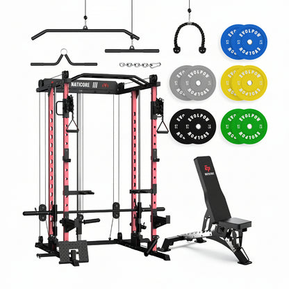 NATICORE  M2D Brute All-In-One Smith Machine Home Gym