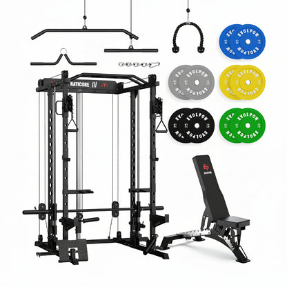 NATICORE  M2D Brute All-In-One Smith Machine Home Gym