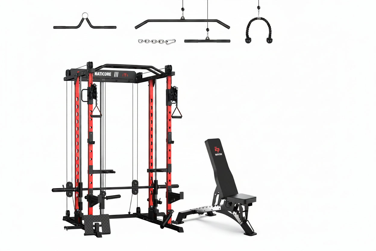 NATICORE  M2D Brute All-In-One Smith Machine Home Gym