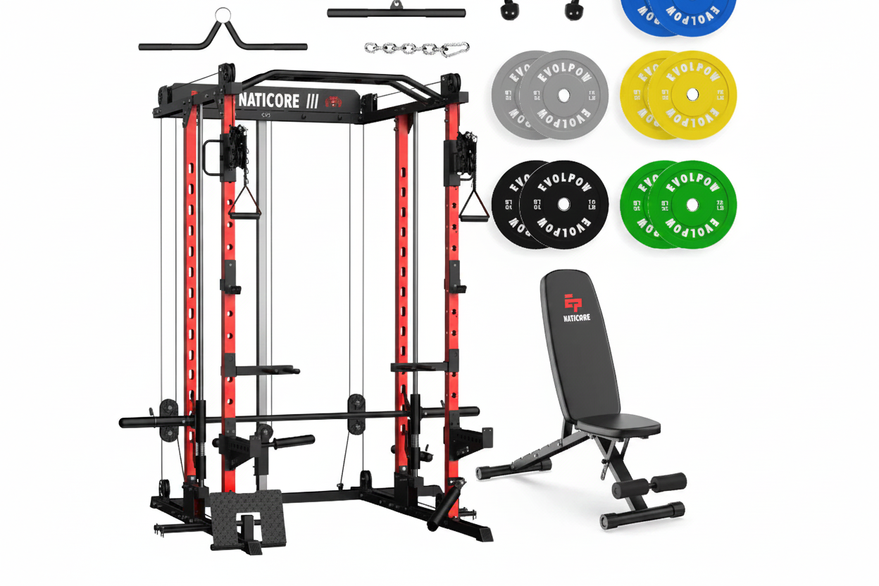 NATICORE  M2D Brute All-In-One Smith Machine Home Gym