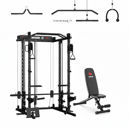 NATICORE  M2D Brute All-In-One Smith Machine Home Gym
