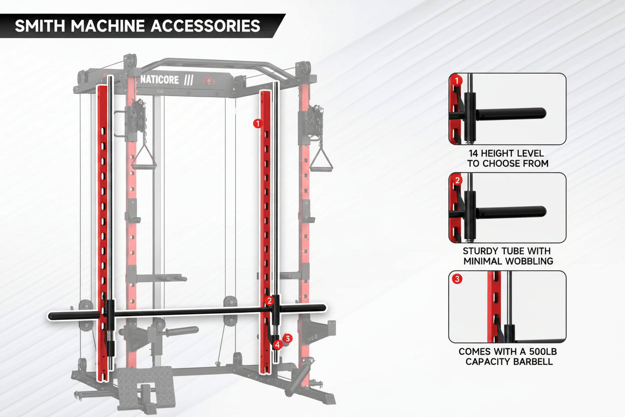 NATICORE  M2D Brute All-In-One Smith Machine Home Gym