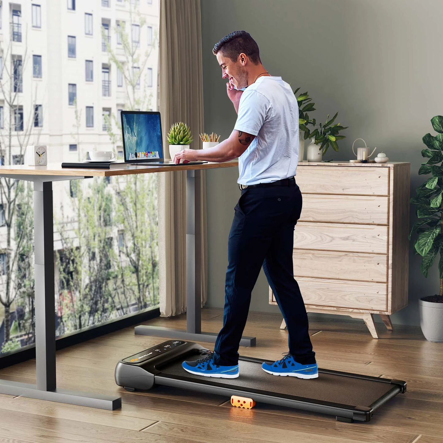 NATICORE Walking Pad Treadmill – Under Desk Smart Trainer