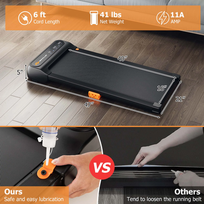 NATICORE Walking Pad Treadmill – Under Desk Smart Trainer