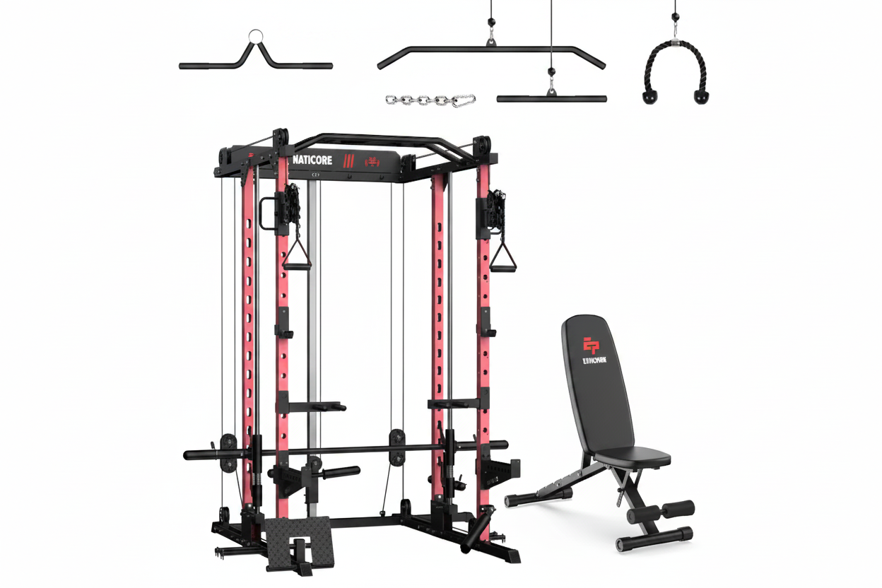 NATICORE  M2D Brute All-In-One Smith Machine Home Gym