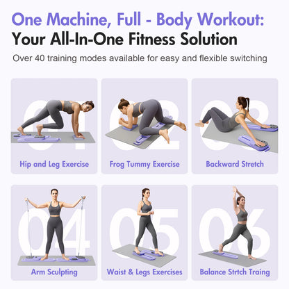 NATICORE foldable pilates reformer board core trainer home gym