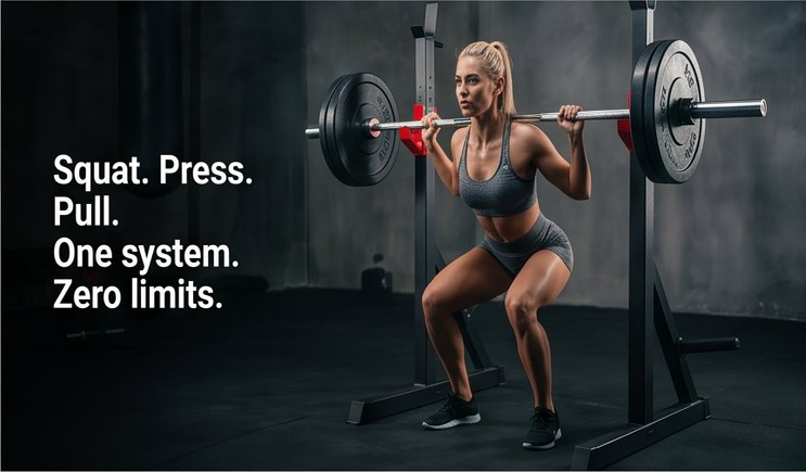 NATICORE Pro Olympic Weight Bench Set – 900LB Home Gym System