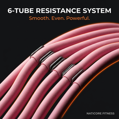 NATICORE 6-Tube Pedal Resistance Trainer — Full Body
