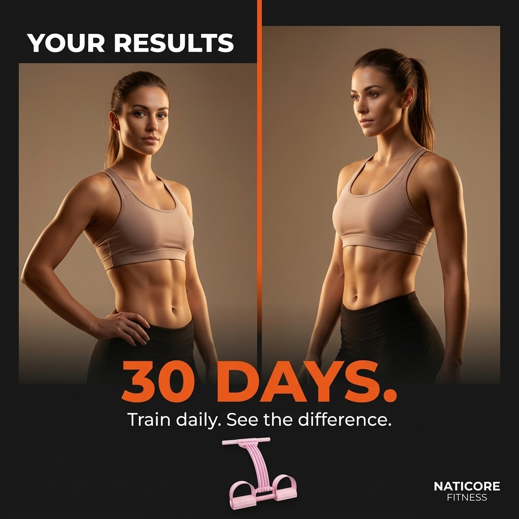 NATICORE 6-Tube Pedal Resistance Trainer — Full Body