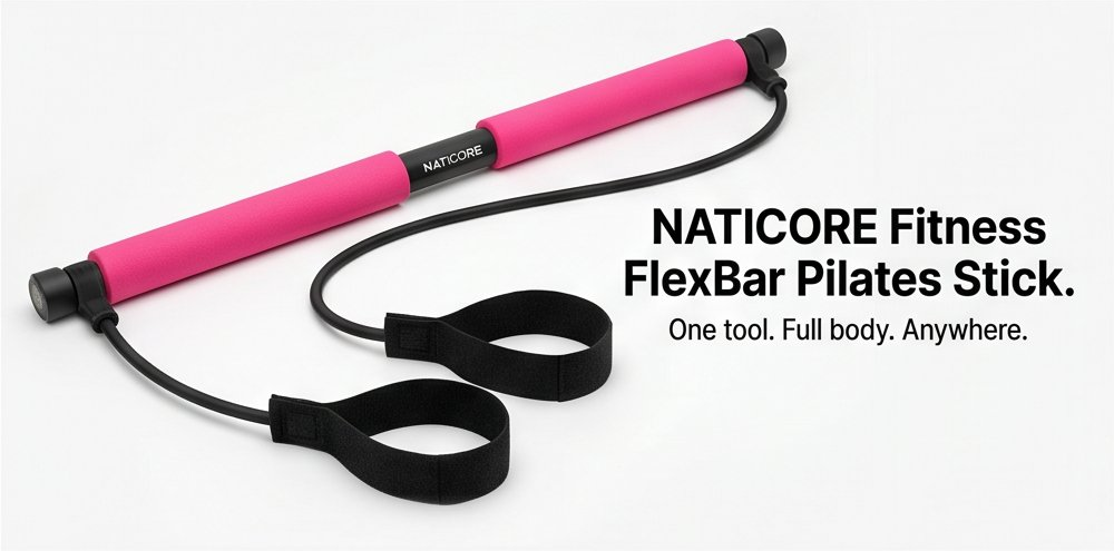 NATICORE Fitness FlexBar Pilates Stick