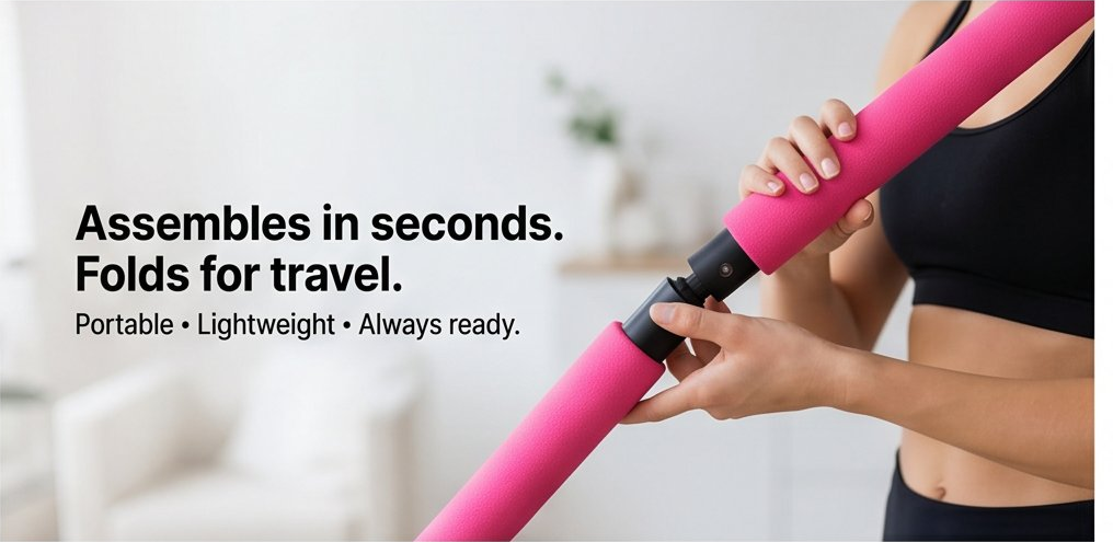 NATICORE Fitness FlexBar Pilates Stick