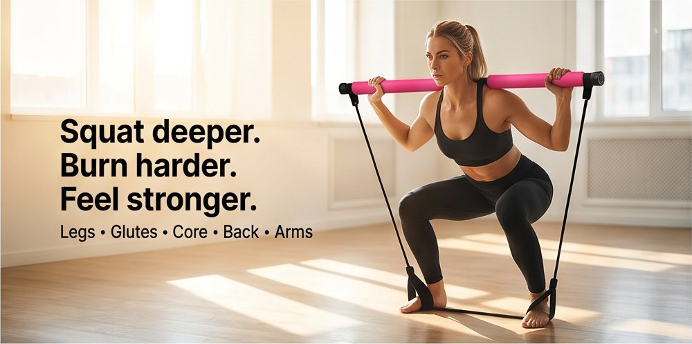 NATICORE Fitness FlexBar Pilates Stick