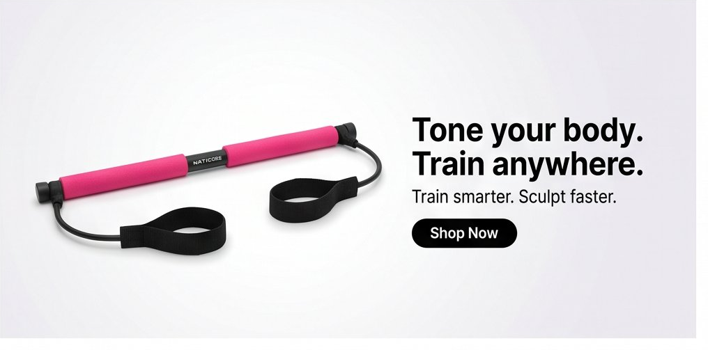 NATICORE Fitness FlexBar Pilates Stick
