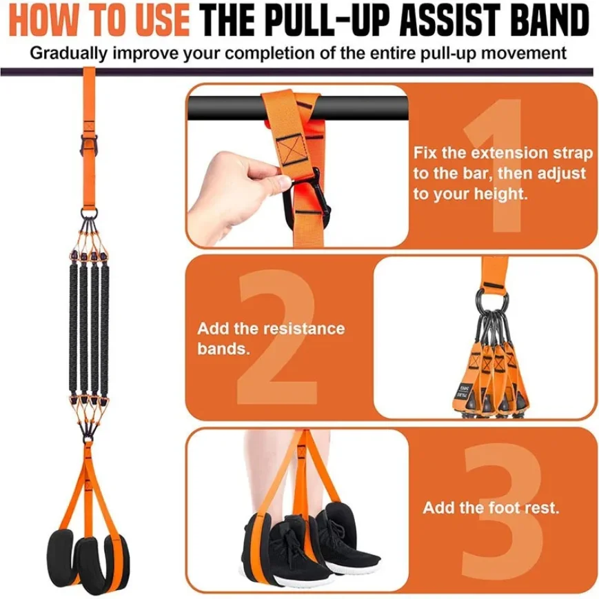 NATICORE Fitness PullUp Assist Bands Set