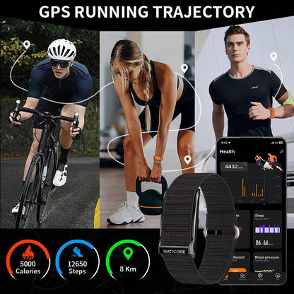 NATICORE Fitness Smart Watch for Men & Women – Fitness Tracker with Heart Rate & Blood Pressure Monitor, Waterproof Sports Smartwatch with Sleep Tracking & Multi-Sport Modes