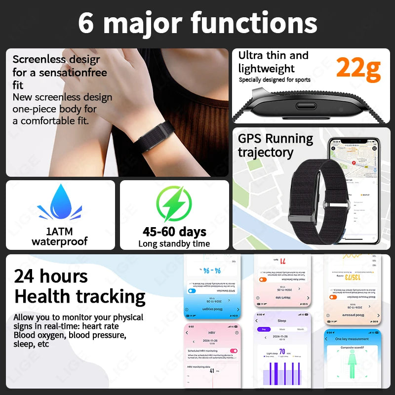 NATICORE Fitness Smart Watch for Men & Women – Fitness Tracker with Heart Rate & Blood Pressure Monitor, Waterproof Sports Smartwatch with Sleep Tracking & Multi-Sport Modes