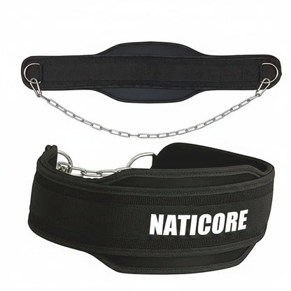 NATICORE Dip Belt — Heavy Duty Weighted Chain Belt for Pull-Ups, Dips & Strength Training