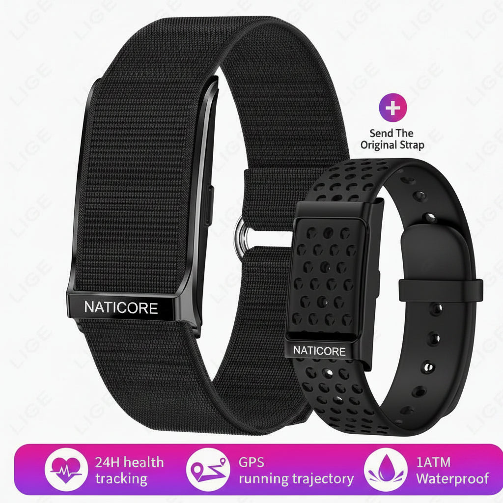 NATICORE Fitness Smart Watch for Men & Women – Fitness Tracker with Heart Rate & Blood Pressure Monitor, Waterproof Sports Smartwatch with Sleep Tracking & Multi-Sport Modes