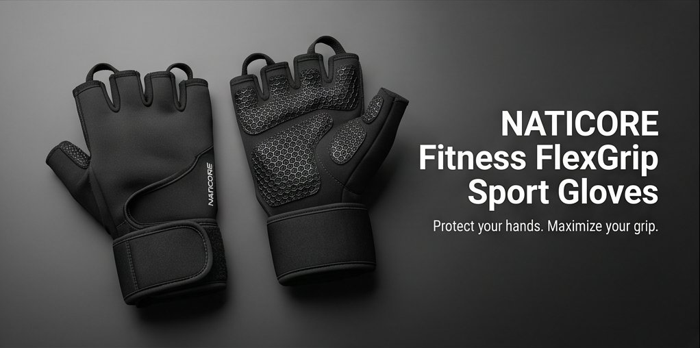 NATICORE Fitness FlexGrip Sport Gloves