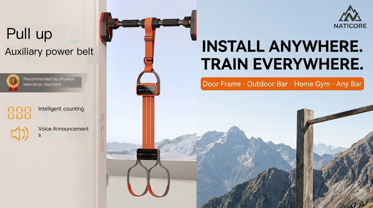 Smart Pull Up Assistance Band Auto Counter Voice | NATICORE