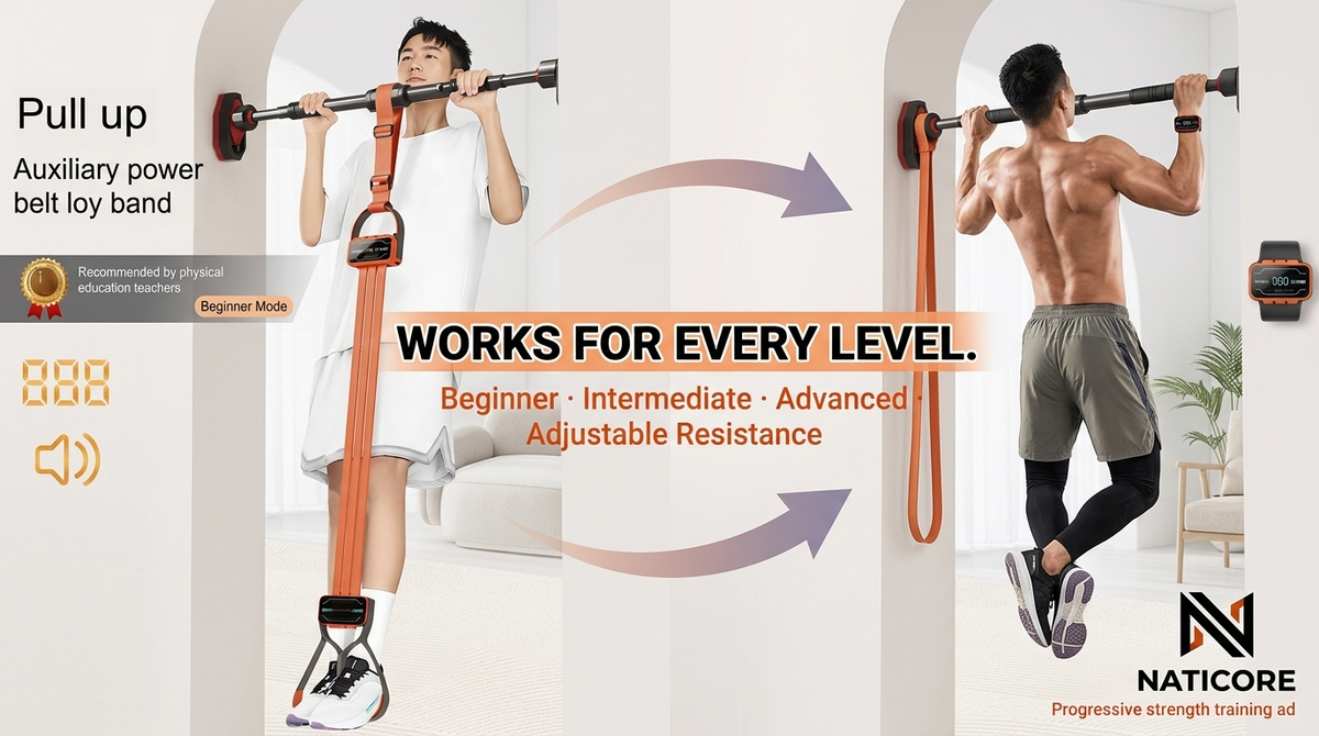 Smart Pull Up Assistance Band Auto Counter Voice | NATICORE