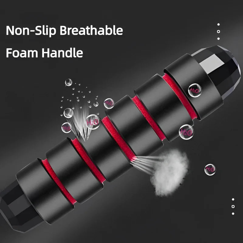 NATICORE Speed Jump Rope – Adjustable Steel Wire Skipping Rope with Tangle-Free Bearings | Cardio & HIIT Training