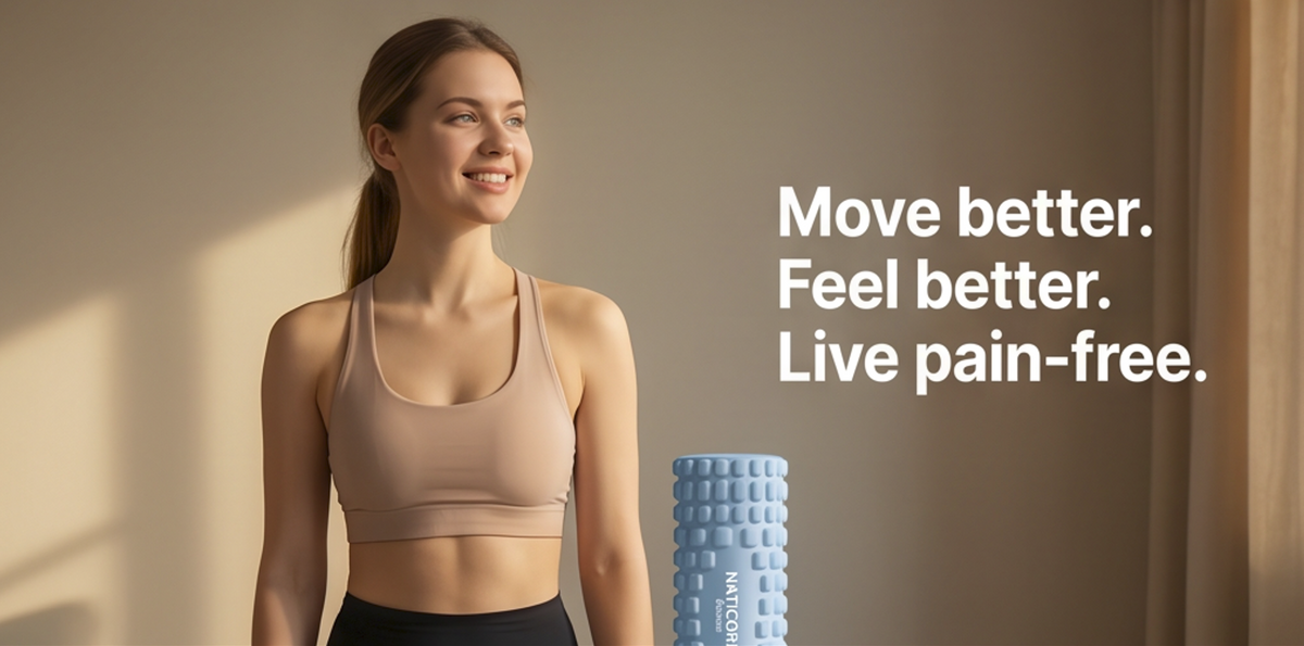NATICORE Fitness Recovery Foam Roller