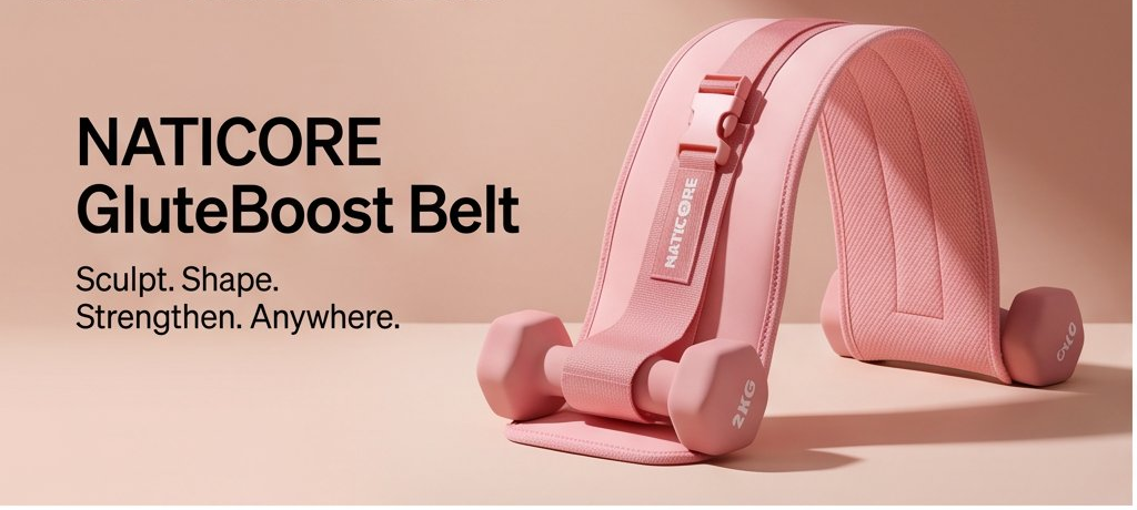 NATICORE Fitness GluteBoost Hip Thrust Belt