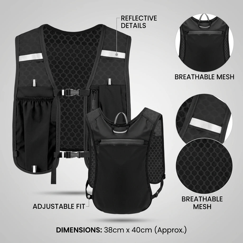 NATICORE RunVest — Hydration Running Vest Backpack