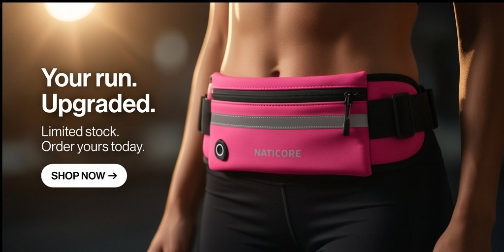 NatiCore Fitness RunSecure Waist Bag
