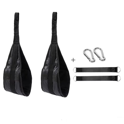 Fitness AB Sling Straps Suspension Rip-Resistant Heavy Duty Pair for Pull up Bar Hanging Leg Raiser Home Gym Fitness Equipment