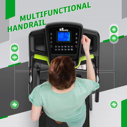 NATICORE Folding Treadmill for Home & Office – Manual Incline, 300LB+ Capacity, LCD Display, Space-Saving Running Machine