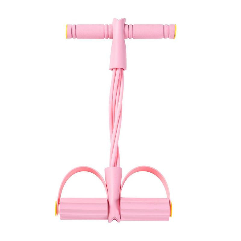 Multifunction Pedal Resistance Trainer with 6 Tubes Stronger Resistance for Effective Training Portable Foot Pedal Exerciser for Full Body Home Workout Stretching & Fitness Training