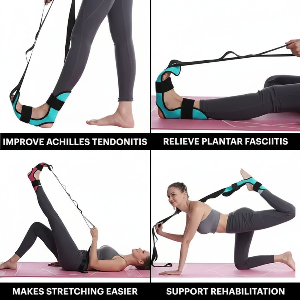 Yoga Leg Stretching Band Flexibility Stretching Band Rehabilitation Fitness Band Plantar Fasciitis Training Belt Foot Care