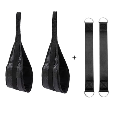 Fitness AB Sling Straps Suspension Rip-Resistant Heavy Duty Pair for Pull up Bar Hanging Leg Raiser Home Gym Fitness Equipment