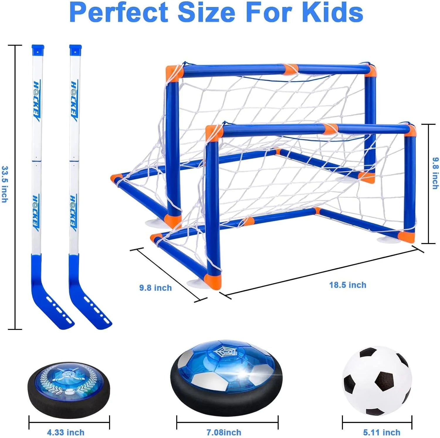 Hover Hockey Set Met LED - Zwevende Puck - 3 Tot 10 Jaar