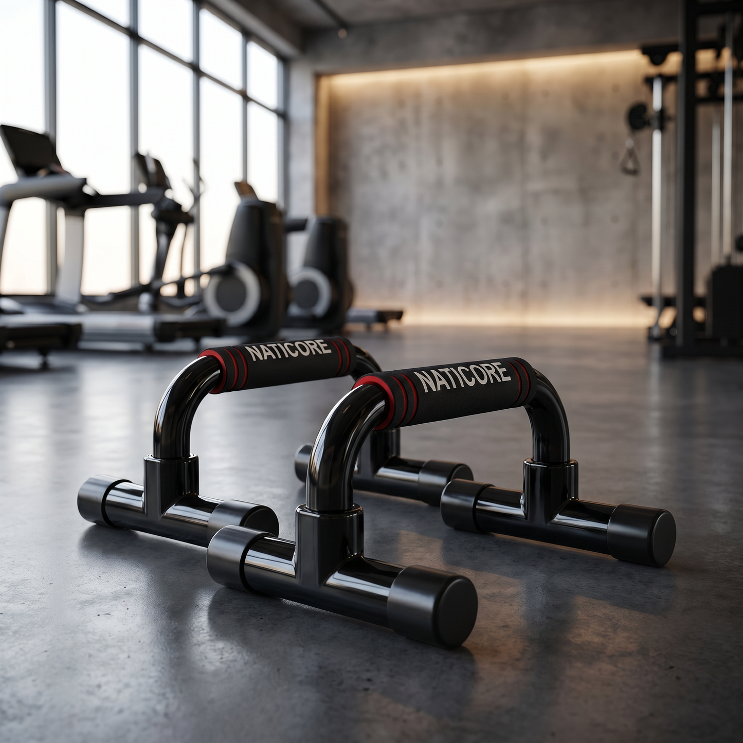 NATICORE Ergonomic Push-Up Bars – Anti-Slip